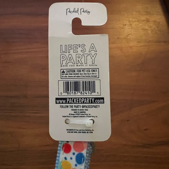 Packed Party confetti dots print dog collar - Picture 4 of 4